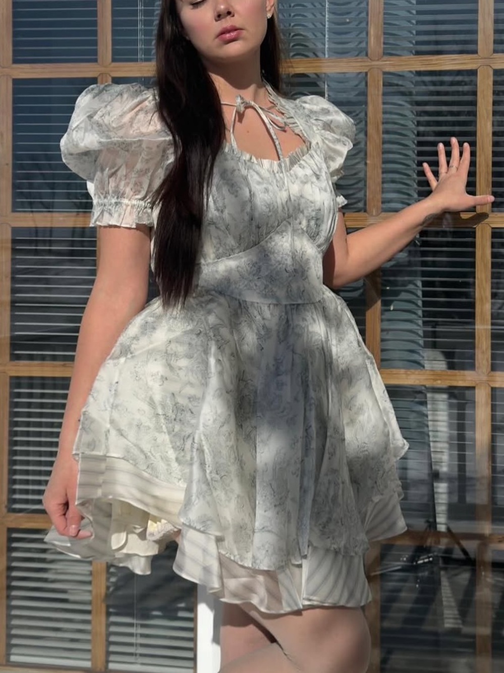 Selkie The Austen Silk Satin Portrait of a Lady Dress